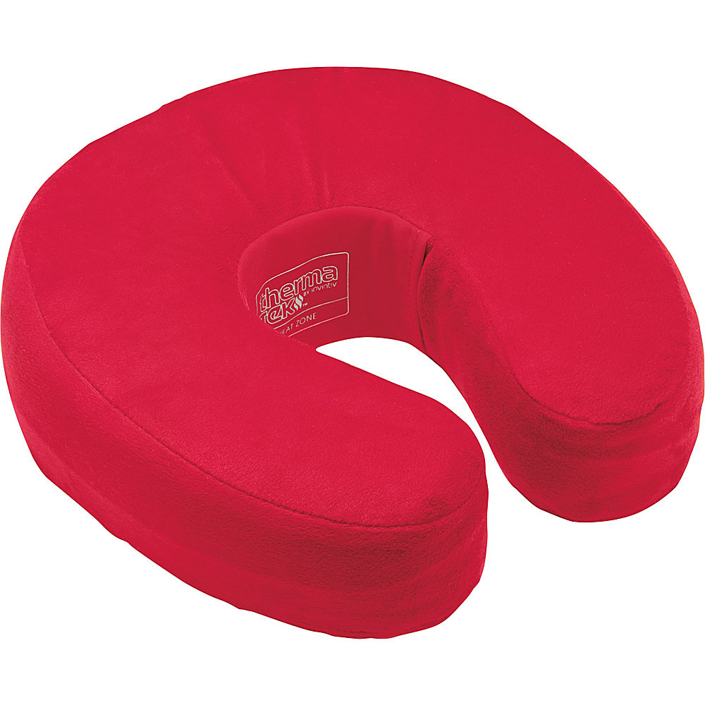 Therma Tek Heated Travel Memory Foam Pillow Red Therma Tek Travel Pillows Blankets
