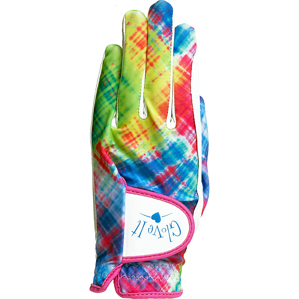 Glove It Dragon Fly Golf Glove Electric Plaid Left Hand Medium Glove It Sports Accessories