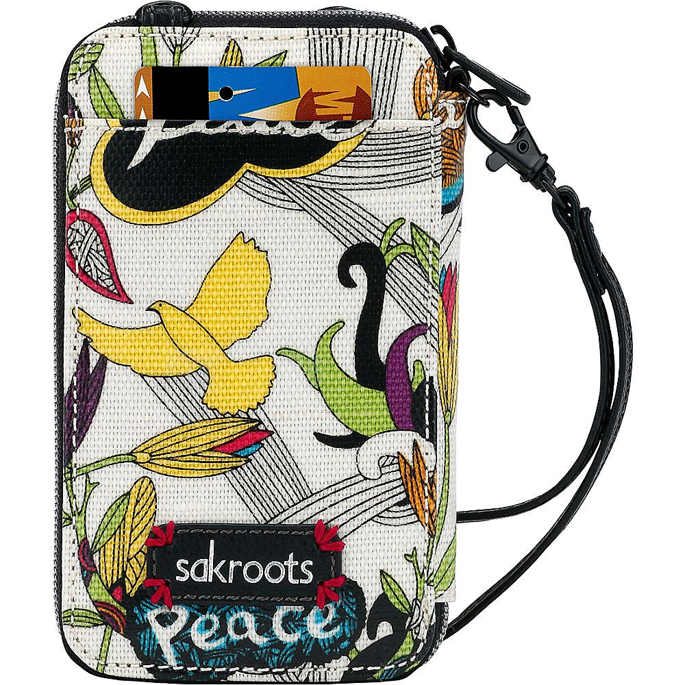 Sakroots Artist Circle Smartphone Wristlet Optic Peace Print Sakroots Women s Wallets