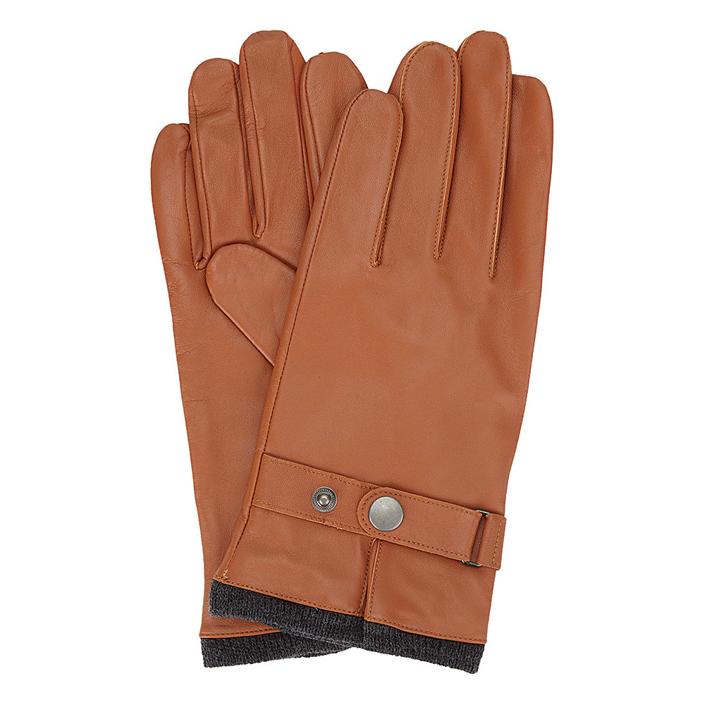 Ben Sherman Leather Glove with Heathered Knit Lining Desert Sand Large Ben Sherman Hats Gloves Scarves