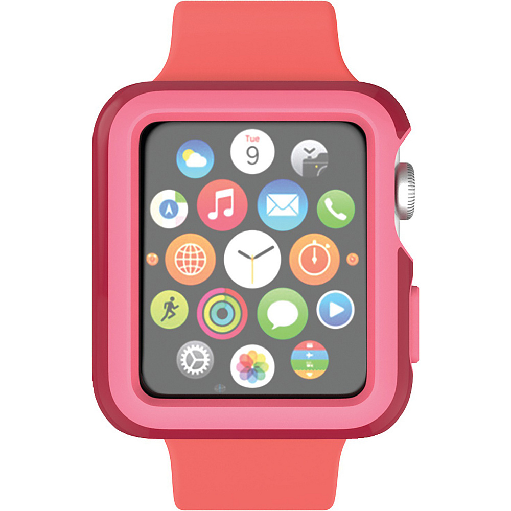 Speck Apple Watch 42mm Candyshell Fit Case Crimson Red Splash Pink Speck Electronic Cases
