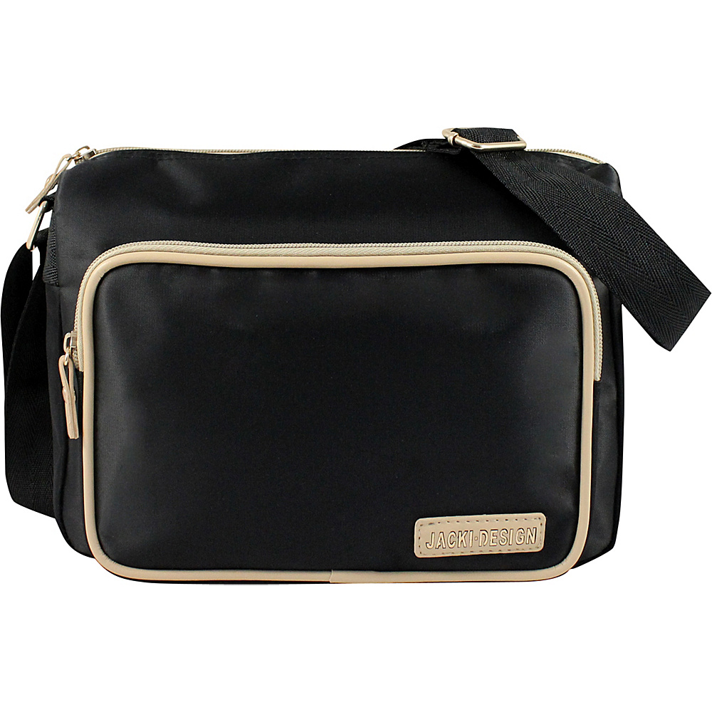 Jacki Design Essential Messenger Bag Black Jacki Design Fabric Handbags