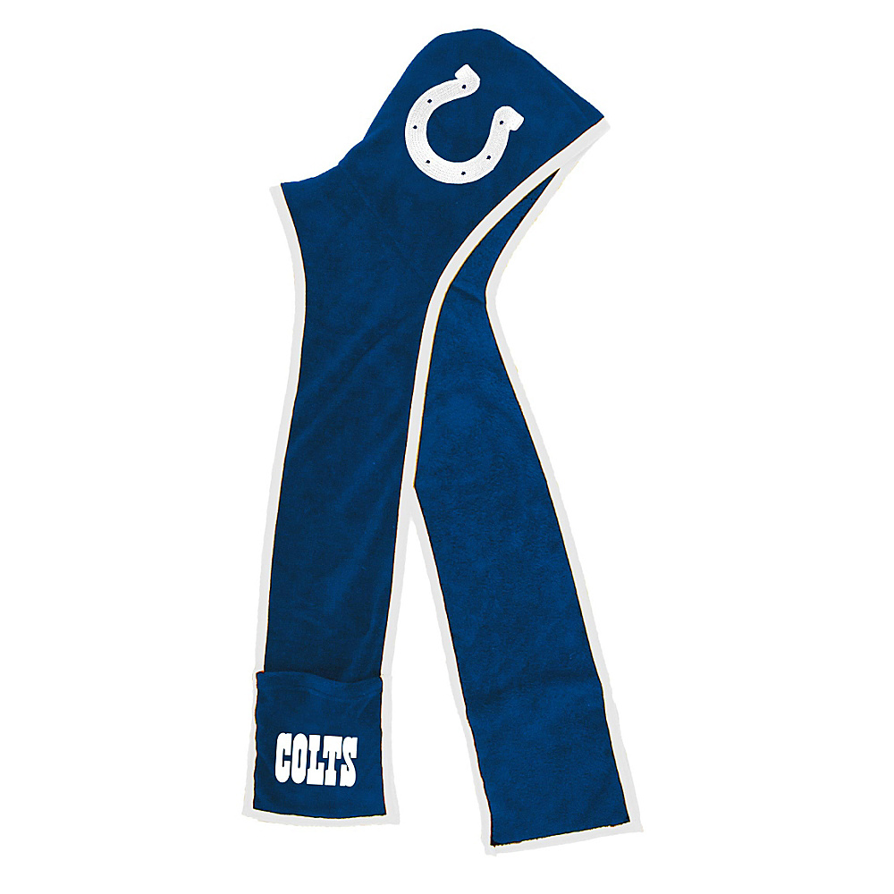 Littlearth Ultra Fleece Hoodie Scarf NFL Teams Indianapolis Colts Littlearth Hats Gloves Scarves
