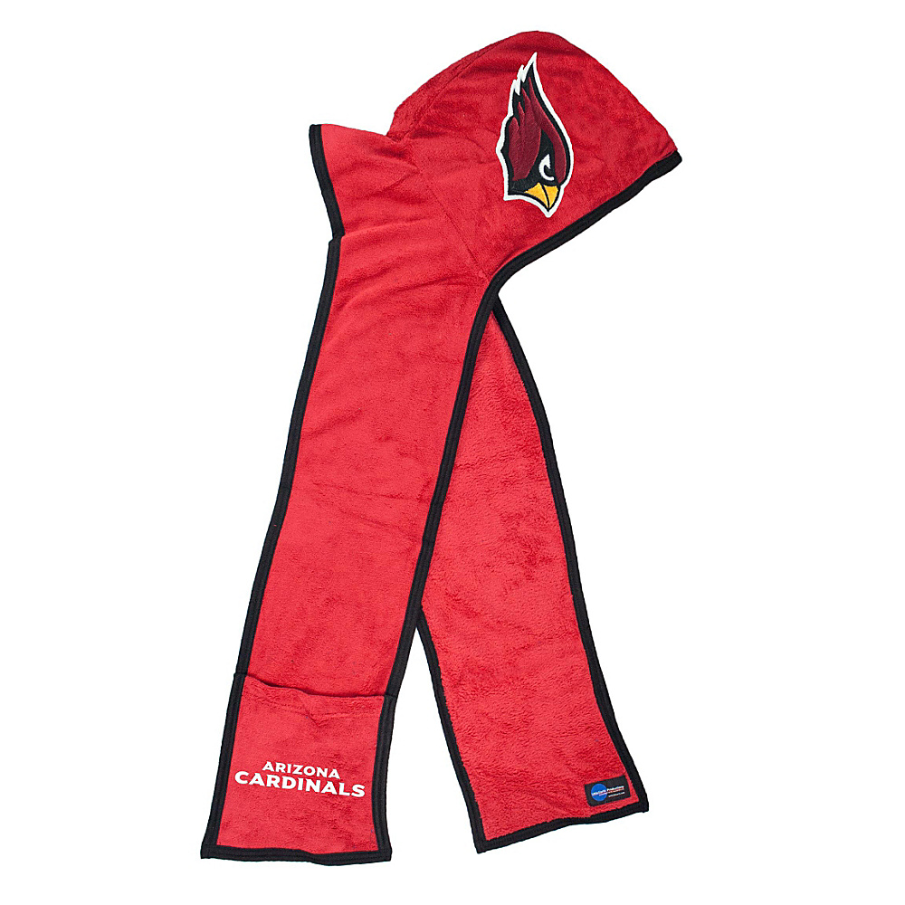 Littlearth Ultra Fleece Hoodie Scarf NFL Teams Arizona Cardinals Littlearth Hats Gloves Scarves