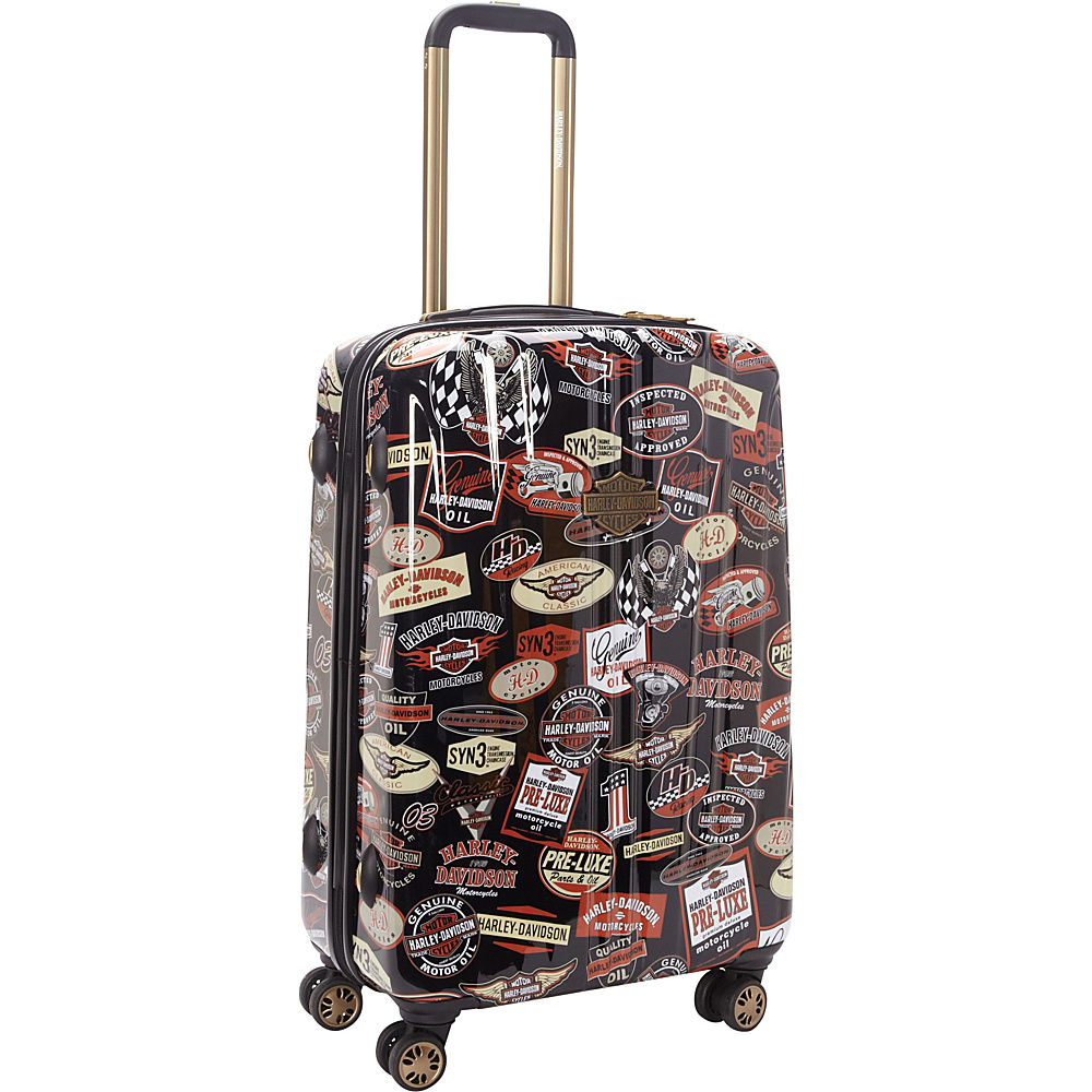 Harley Davidson by Athalon 25 Molded CarryOn with Spinners Vintage Harley Davidson by Athalon Softside Checked