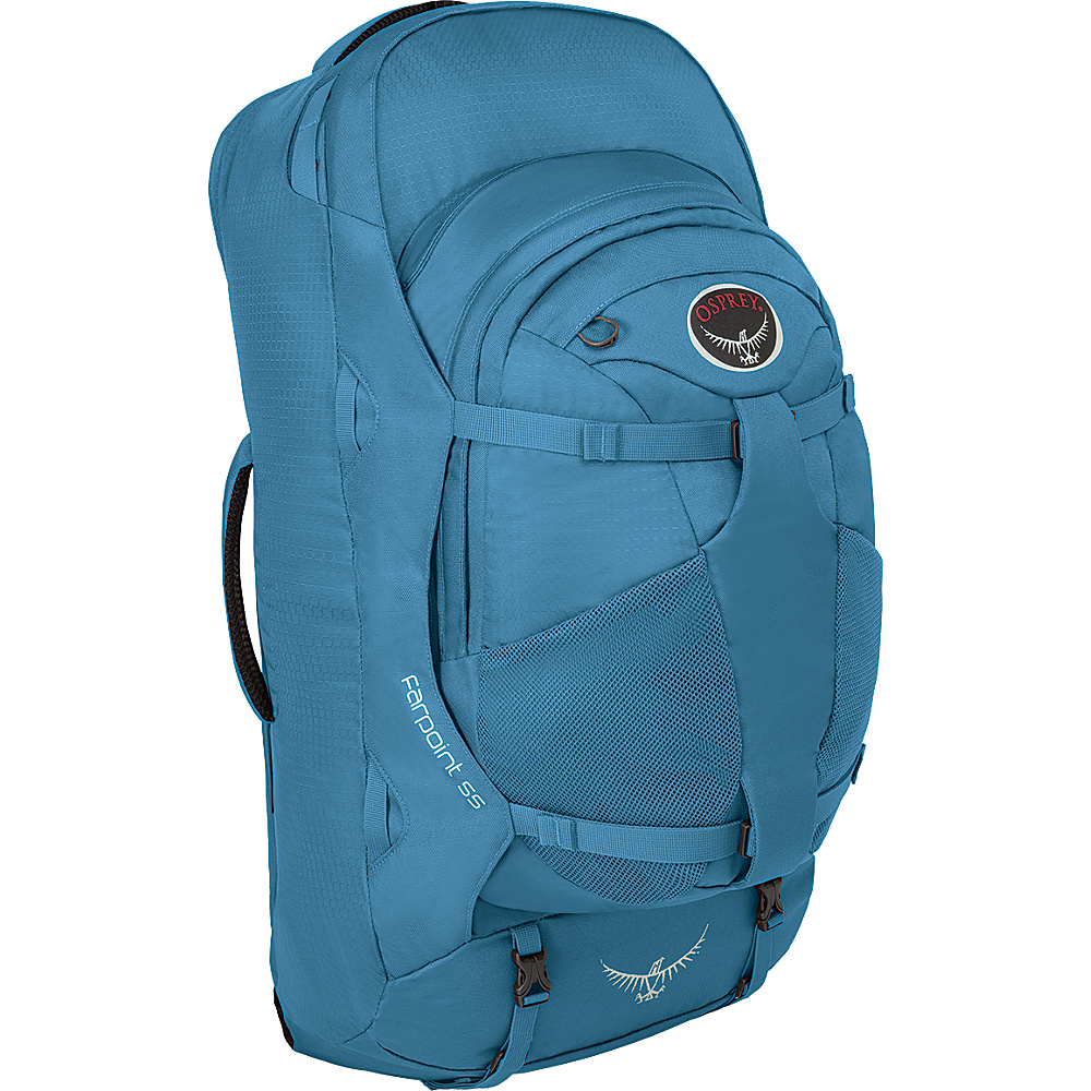 Osprey Farpoint 55 Travel Laptop Backpack Caribbean Blue S M Osprey Day Hiking Backpacks