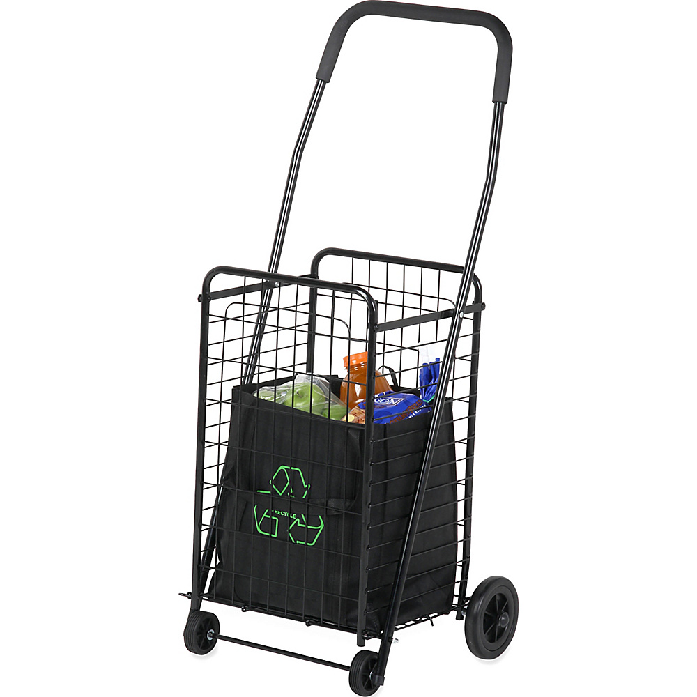Honey Can Do Rolling 4 Wheel Utility Cart Black Honey Can Do Luggage Accessories