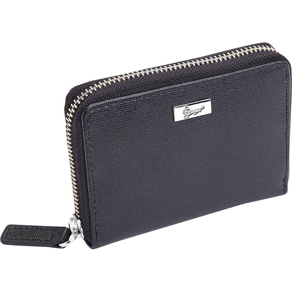 Royce Leather Mini Fan RFID Blocking Wallet Black Royce Leather Women s Wallets
