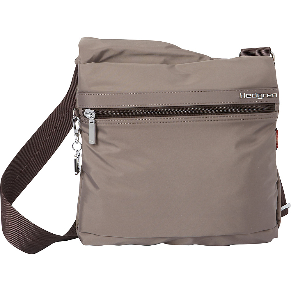 Hedgren RFID Fate Crossbody Bag 04 Version Sepia Brown Hedgren Fabric Handbags