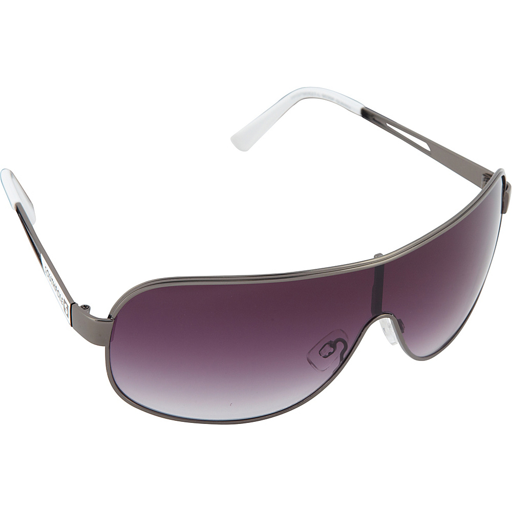 SouthPole Eyewear Metal Shield Sunglasses Gun White SouthPole Eyewear Sunglasses