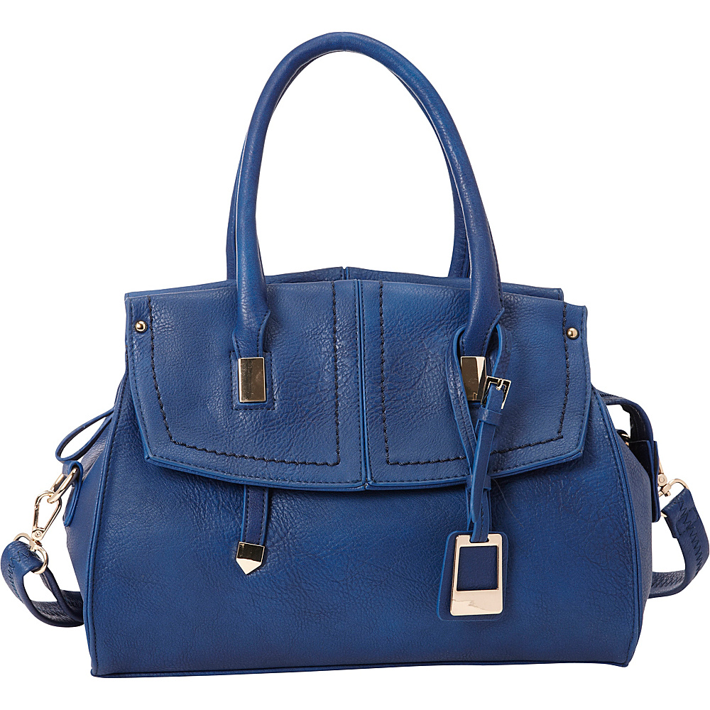 SW Global Genie Satchel Bag Blue SW Global Manmade Handbags