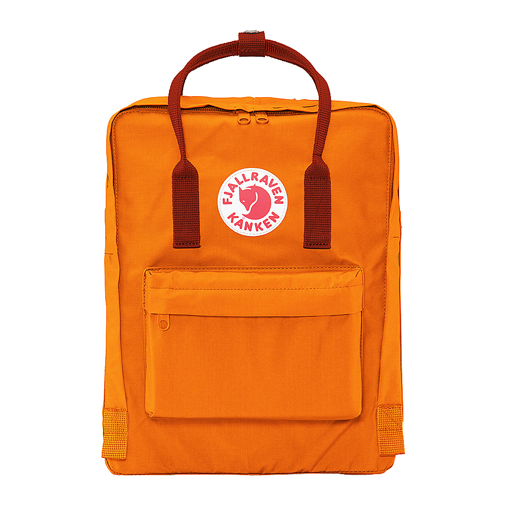 Fjallraven Kanken Backpack Burnt Orange Deep Red Fjallraven Everyday Backpacks