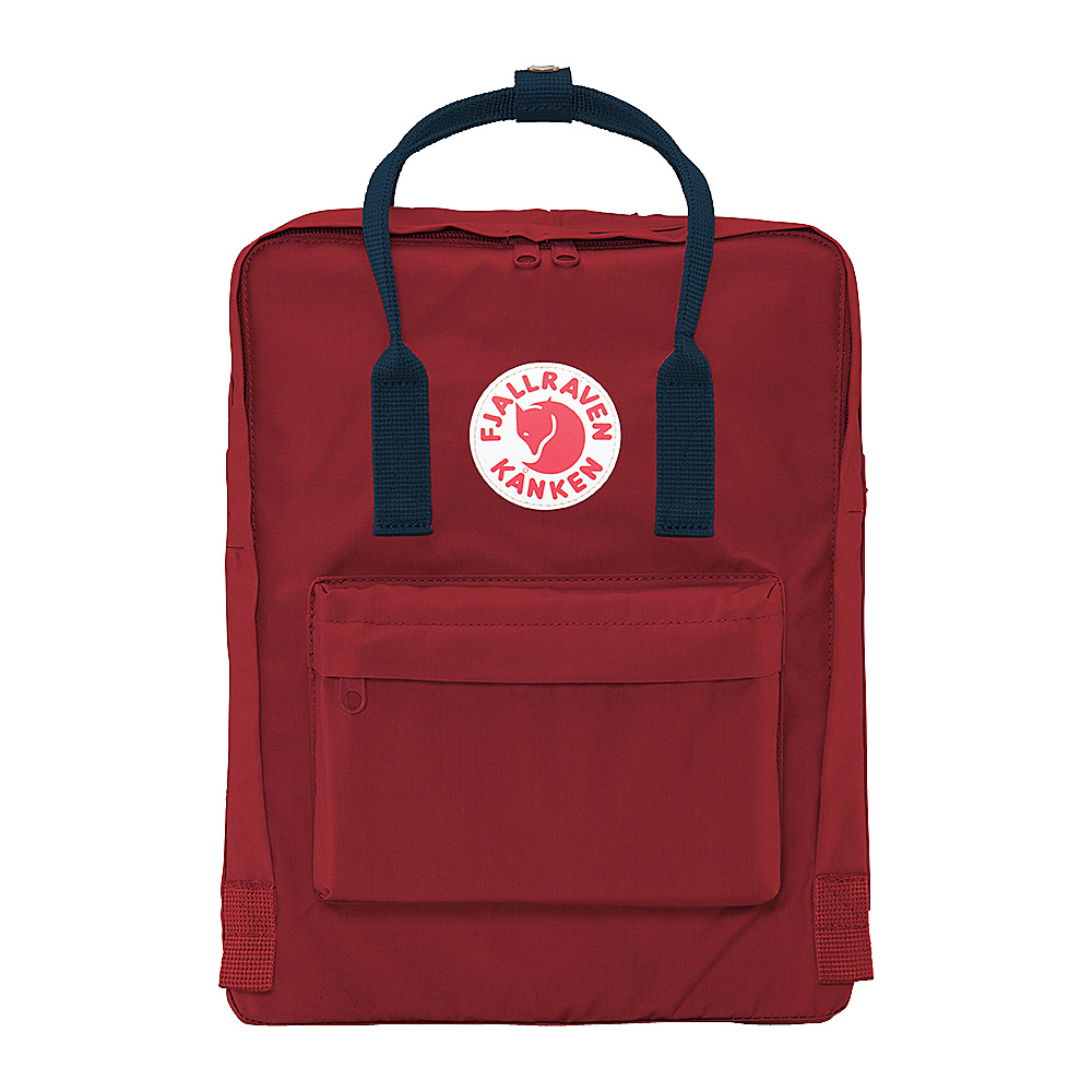 Fjallraven Kanken Backpack Ox Red Royal Blue Fjallraven Everyday Backpacks