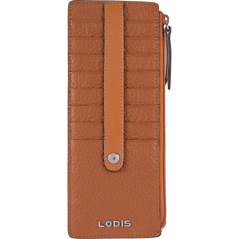 Lodis Kate Credit Card Case with Zipper Toffee Lodis Ladies Small Wallets