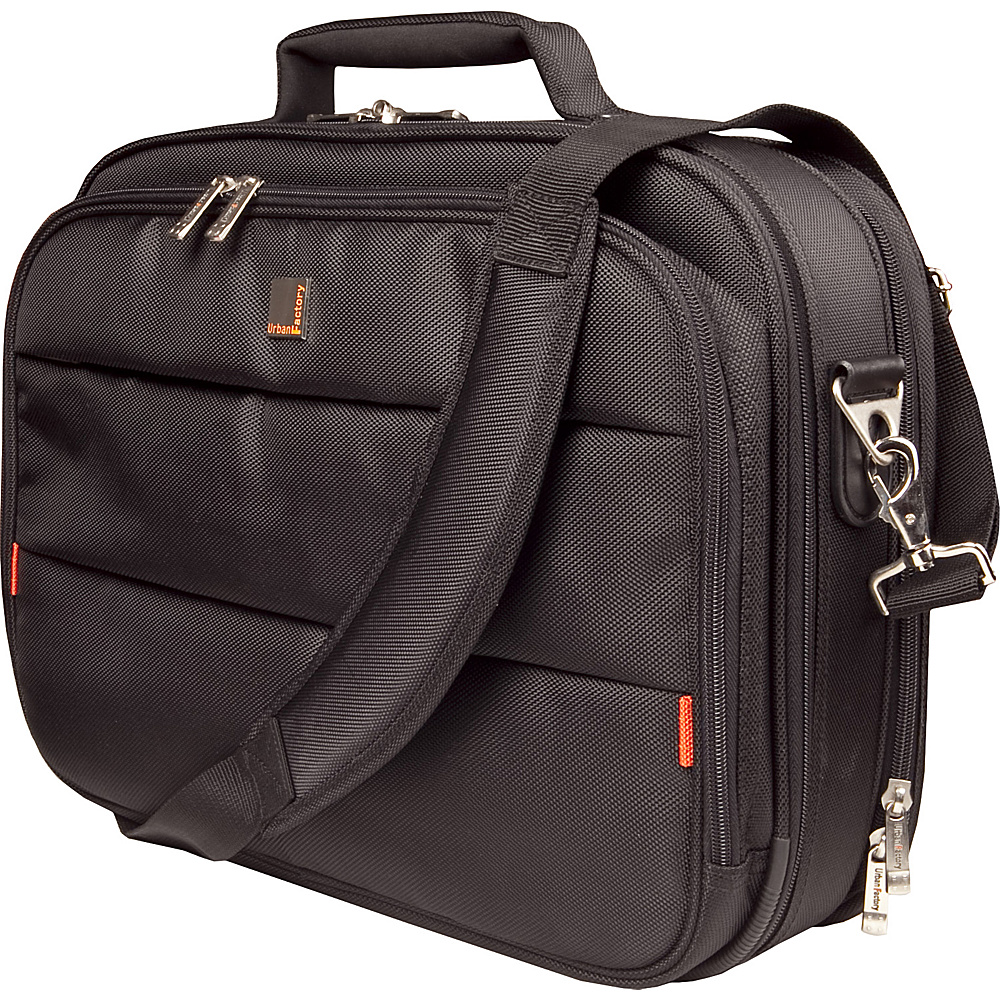 Urban Factory City Classic Case 15.6 with Document Compartment Black Urban Factory Non Wheeled Business Cases