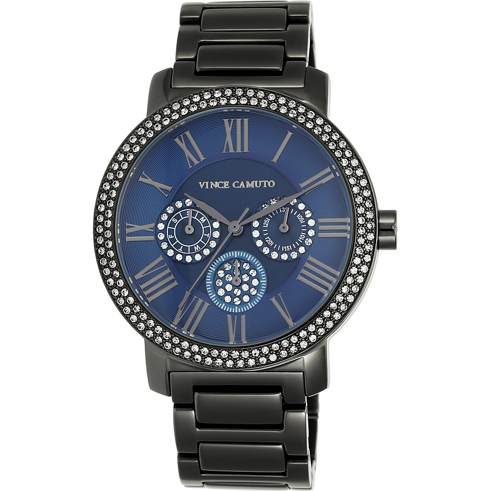 Vince Camuto Watches Women s Crystal Multifunction Bracelet Watch Gunmetal Vince Camuto Watches Watches