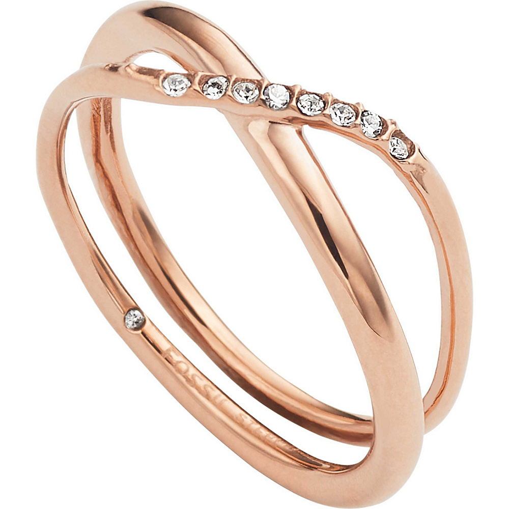 Fossil Glitz Twist Ring Rose Gold Size 7 Fossil Other Fashion Accessories
