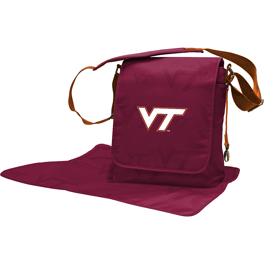 Lil Fan ACC Teams Messenger Bag Virginia Tech Lil Fan Diaper Bags Accessories