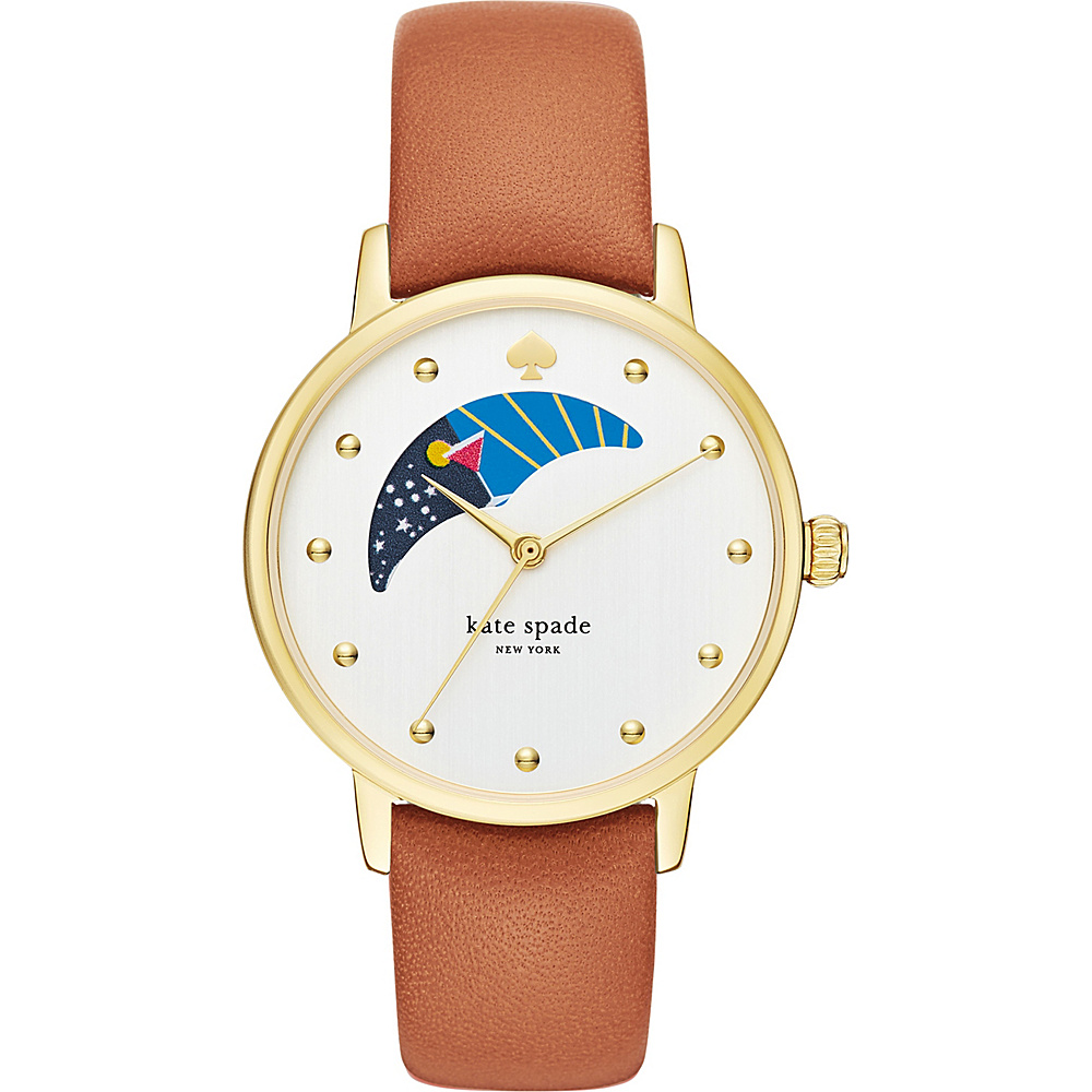 kate spade watches Leather Metro Watch Brown kate spade watches Watches