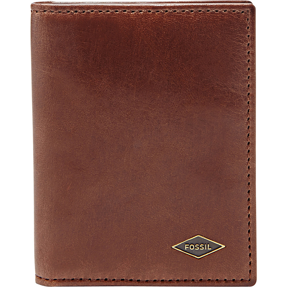 UPC 762346322139 product image for Fossil Ryan Card Case Bifold Dark Brown - Fossil Mens Wallets | upcitemdb.com