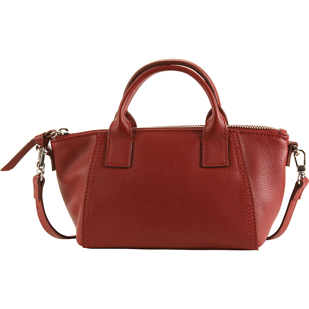 Hadaki Mini Boat Bag Deep Red Hadaki Leather Handbags