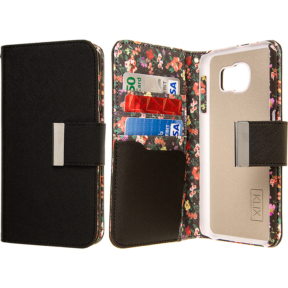 EMPIRE KLIX Klutch Designer Wallet Cases for Samsung Galaxy S4 Vintage Floral EMPIRE Personal Electronic Cases