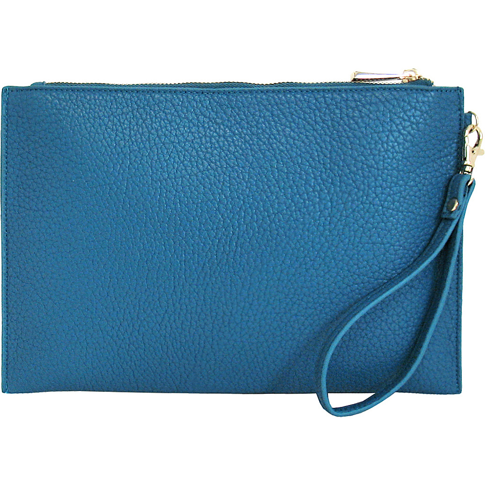 JNB Casual Wristlet Blue JNB Manmade Handbags