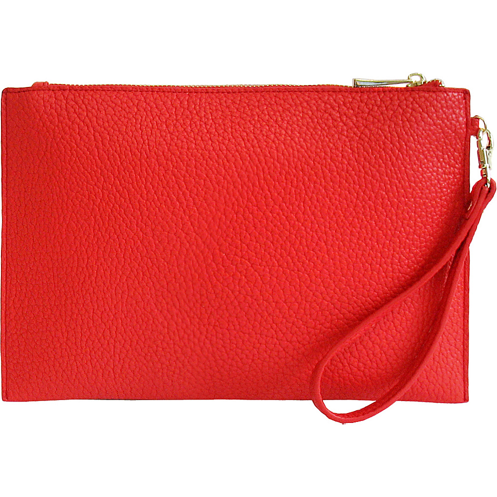 JNB Casual Wristlet Red JNB Manmade Handbags