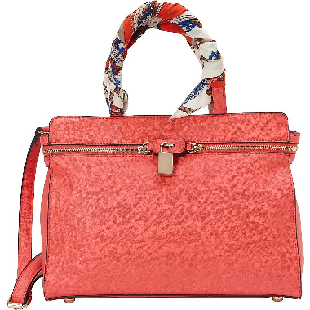 SW Global Blair Satchel Bag Pink SW Global Manmade Handbags