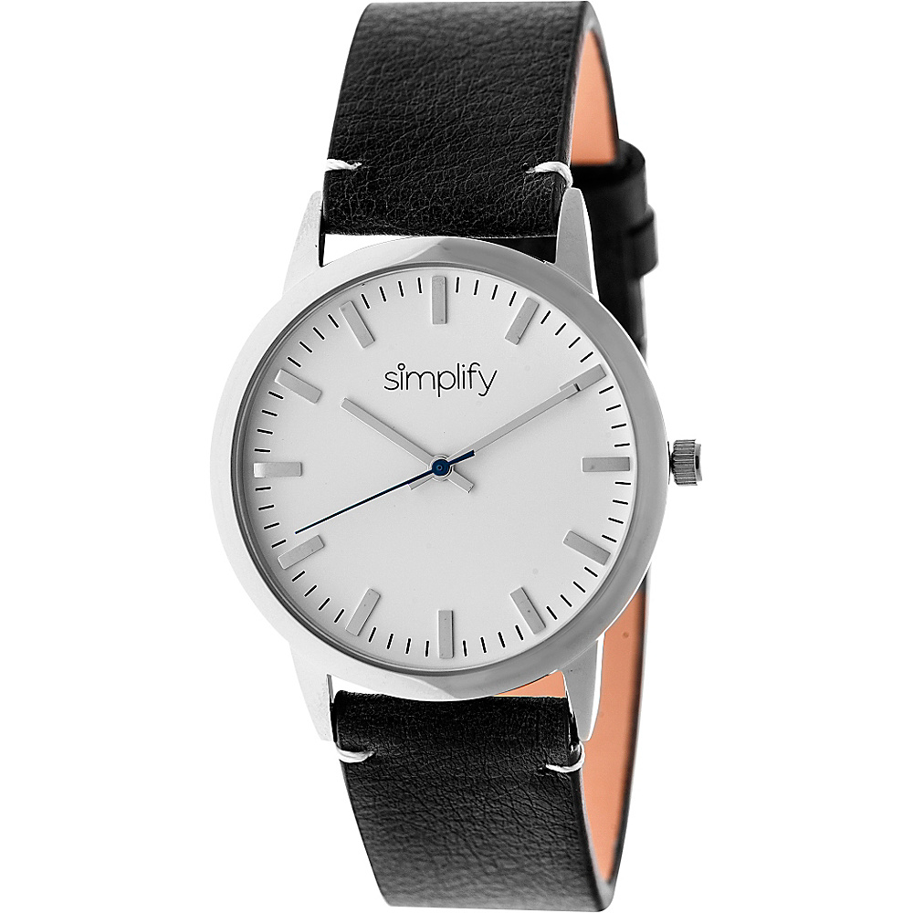 Simplify 2800 Unisex Watch Silver Black Simplify Watches