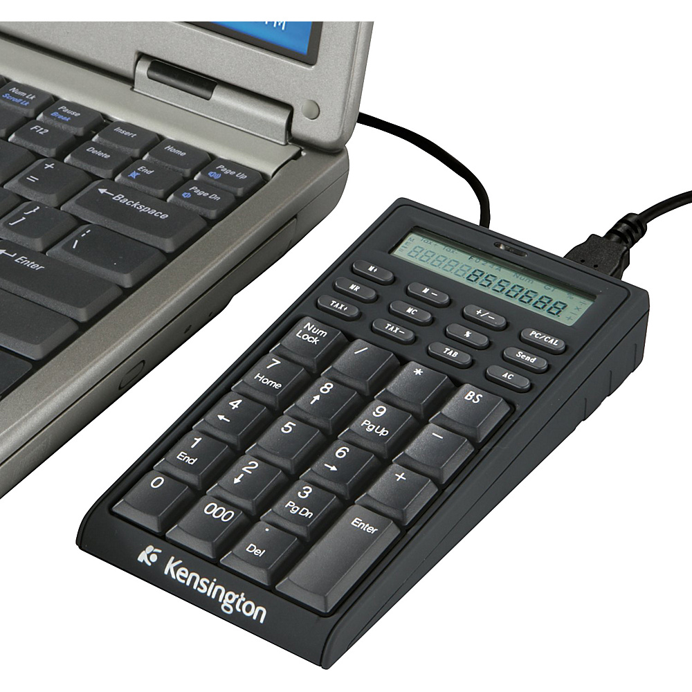 Kensington Notebook Keypad Calculator with USB Hub Black Kensington Electronic Accessories