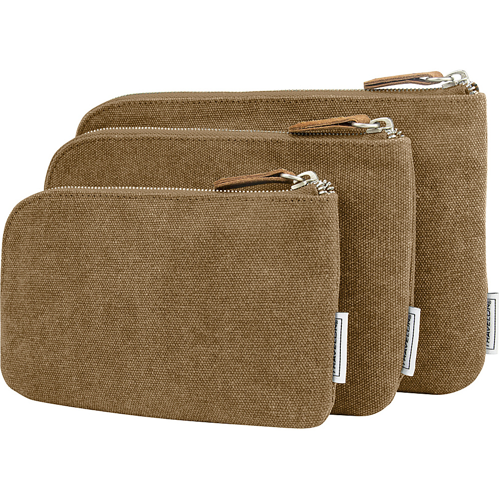 Travelon Heritage 3 Packing Pouches Oatmeal Travelon Travel Organizers