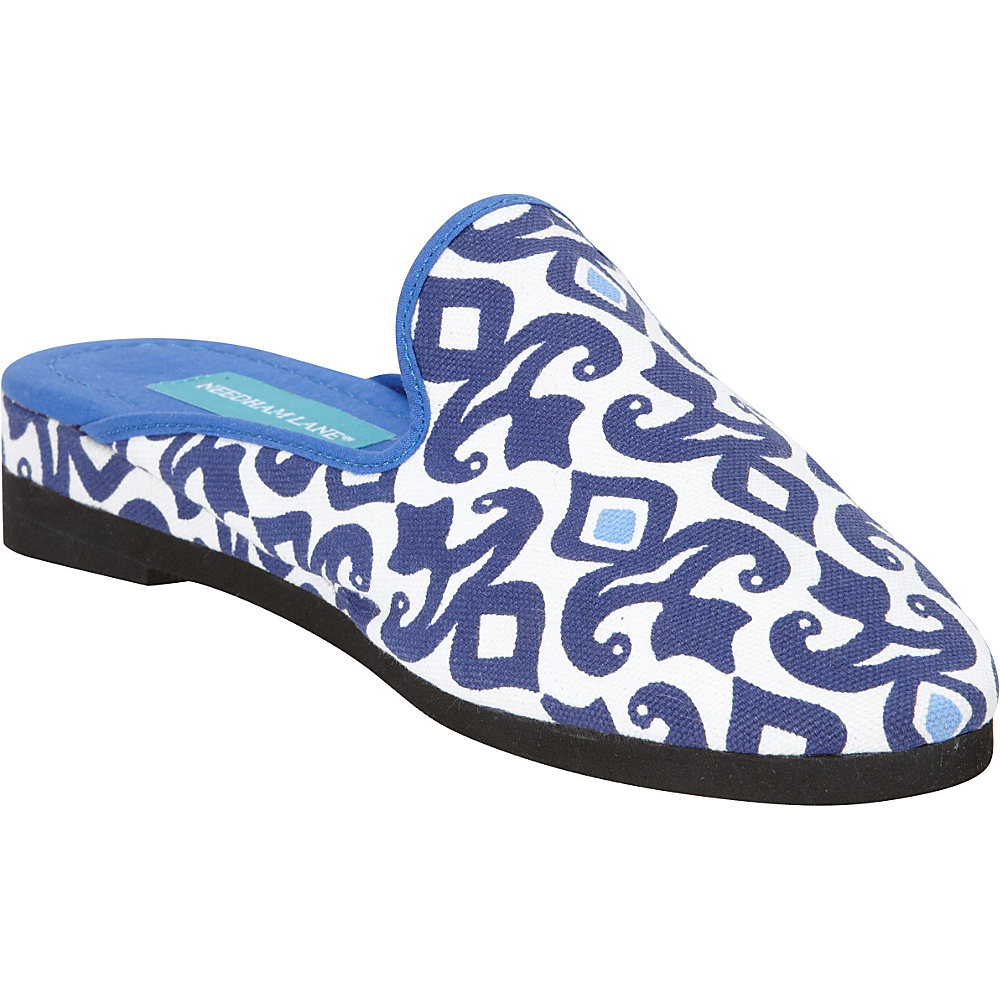Needham Lane Hadley Slip Ons Blue Medium Needham Lane Women s Footwear