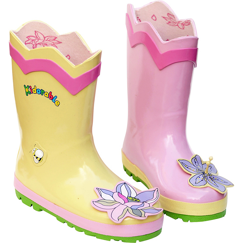 Kidorable Lotus Rain Boots 6 US Toddler s M Regular Medium Yellow Kidorable Men s Footwear