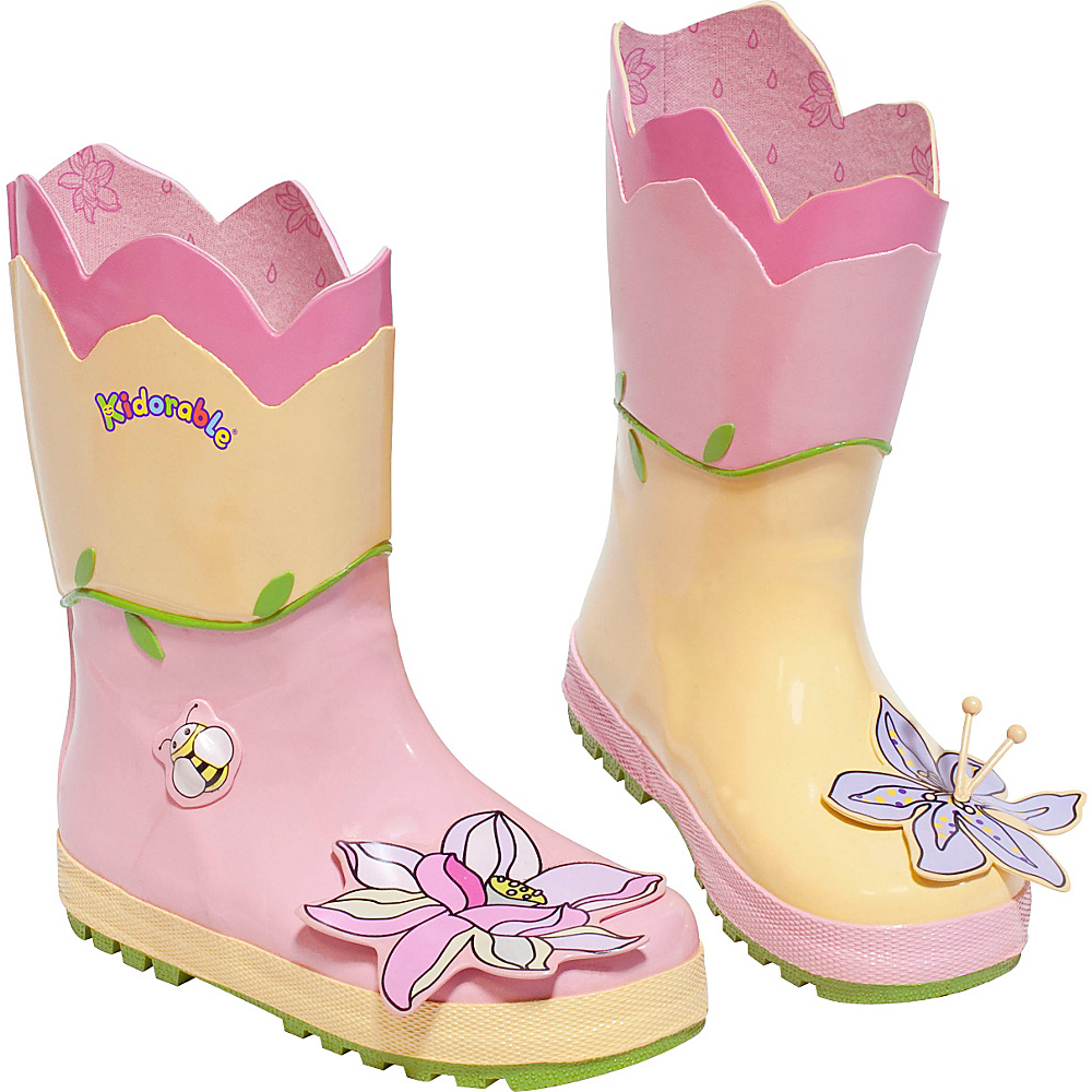 Kidorable Lotus Rain Boots 7 US Toddler s M Regular Medium Yellow Kidorable Men s Footwear
