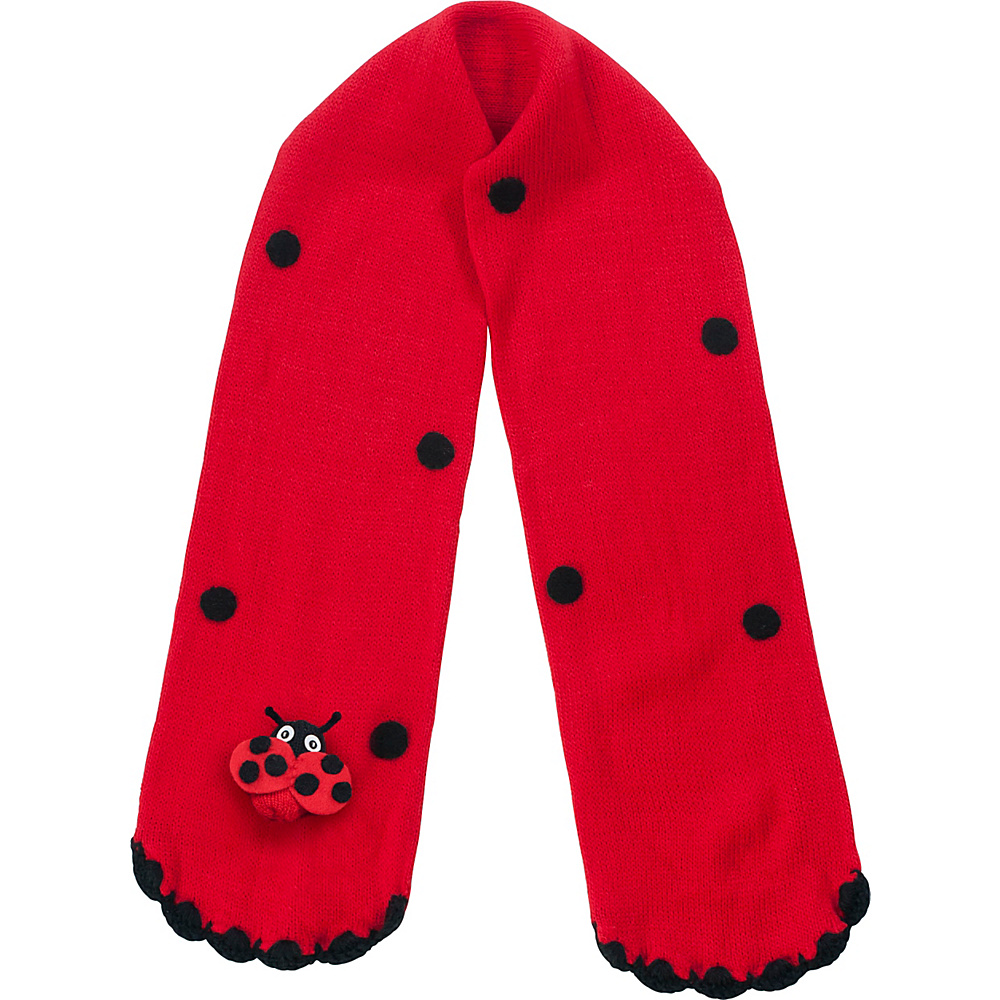 Kidorable Ladybug Knit Scarf Red One Size Kidorable Hats Gloves Scarves