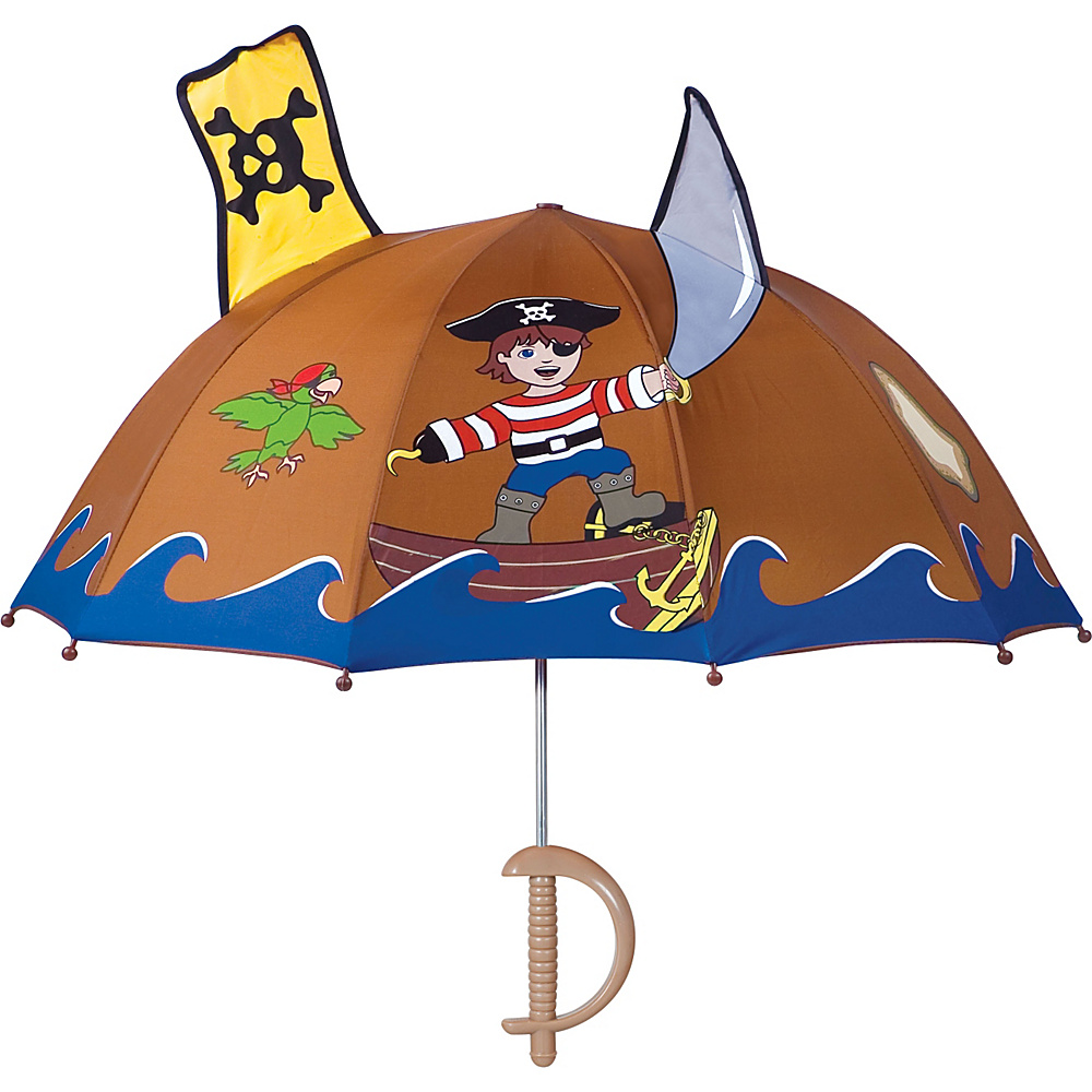 Kidorable Pirate Umbrella Brown One Size Kidorable Umbrellas and Rain Gear