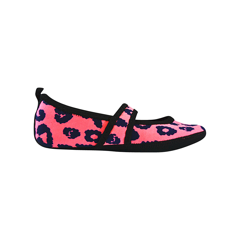 NuFoot Betsy Lou Travel Slipper Patterns S Pink Cheetah Small NuFoot Women s Footwear