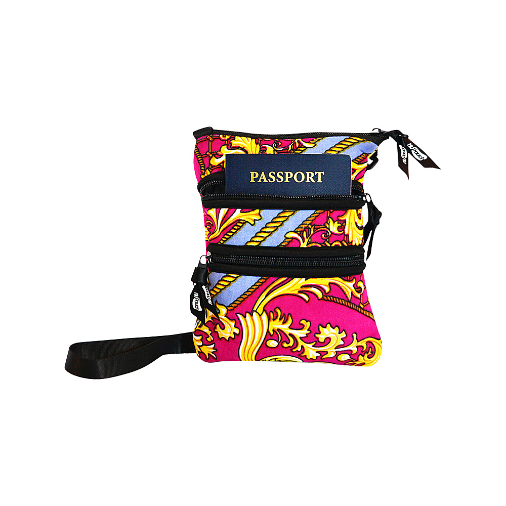 NuFoot NuPouch Passport Slings Pink Baroque NuFoot Travel Wallets