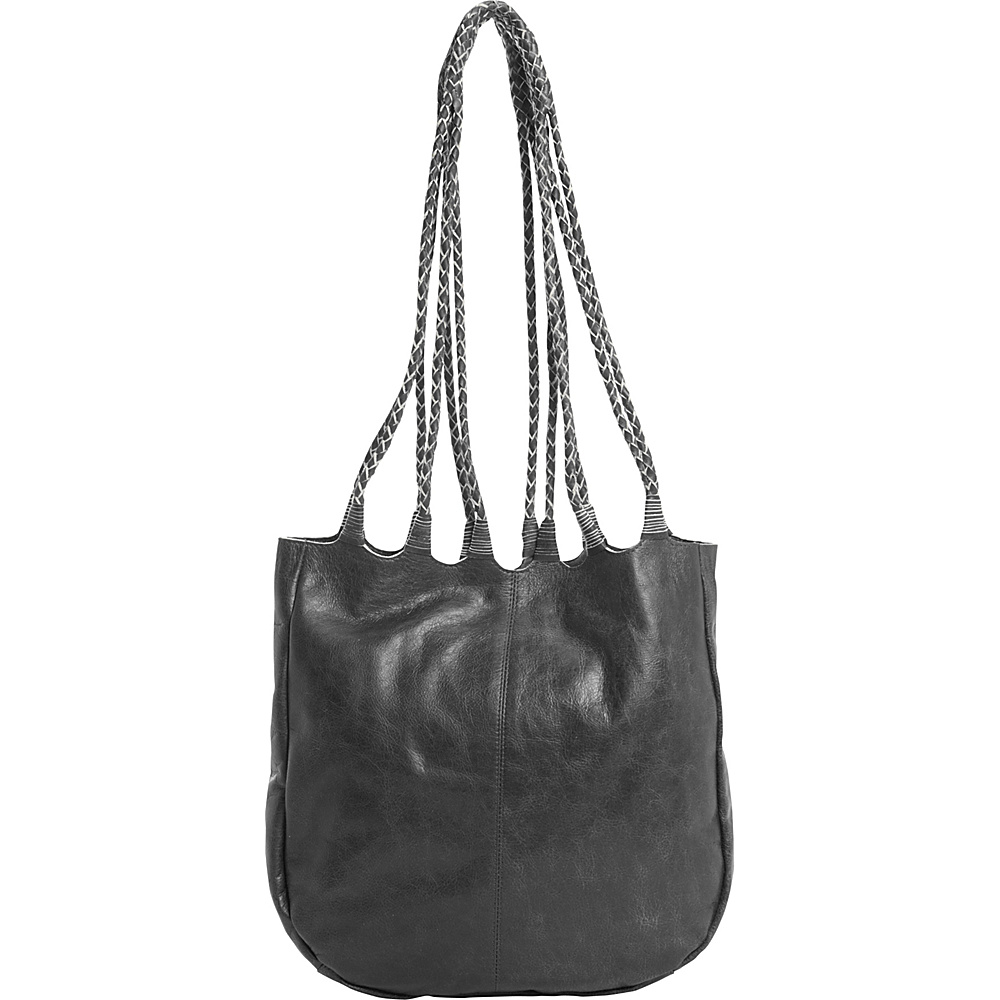 Latico Leathers Ginny Tote Washed Black Latico Leathers Leather Handbags