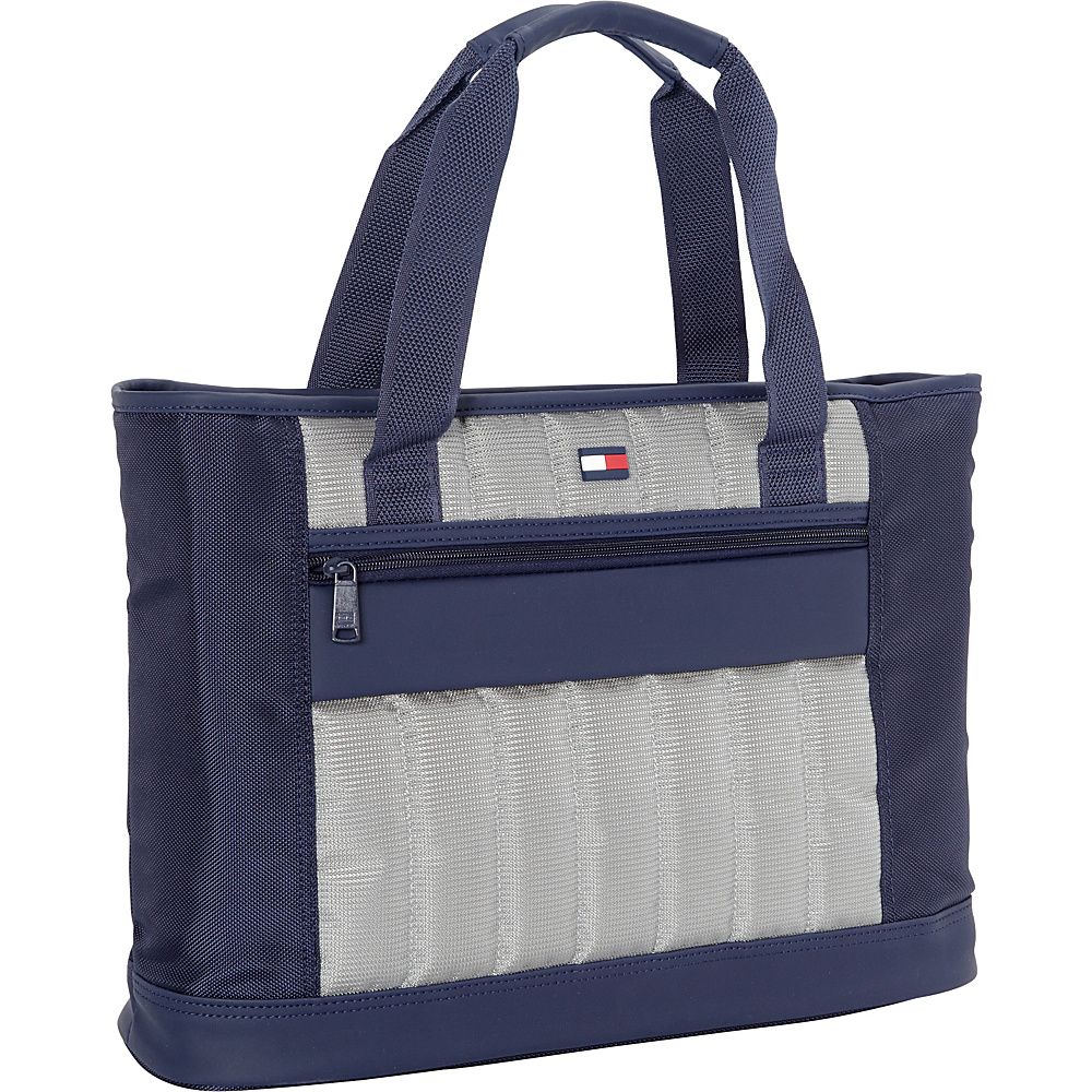 Tommy Hilfiger Luggage Classic Sport 17 Weekender Shopper Tote Navy Grey Tommy Hilfiger Luggage Luggage Totes and Satchels