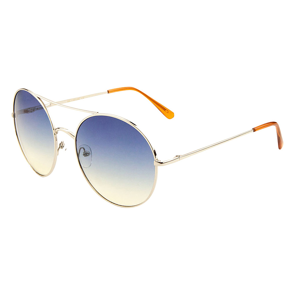 SW Global Eyewear Aili Double Bridge Round Fashion Sunglasses Blue SW Global Sunglasses
