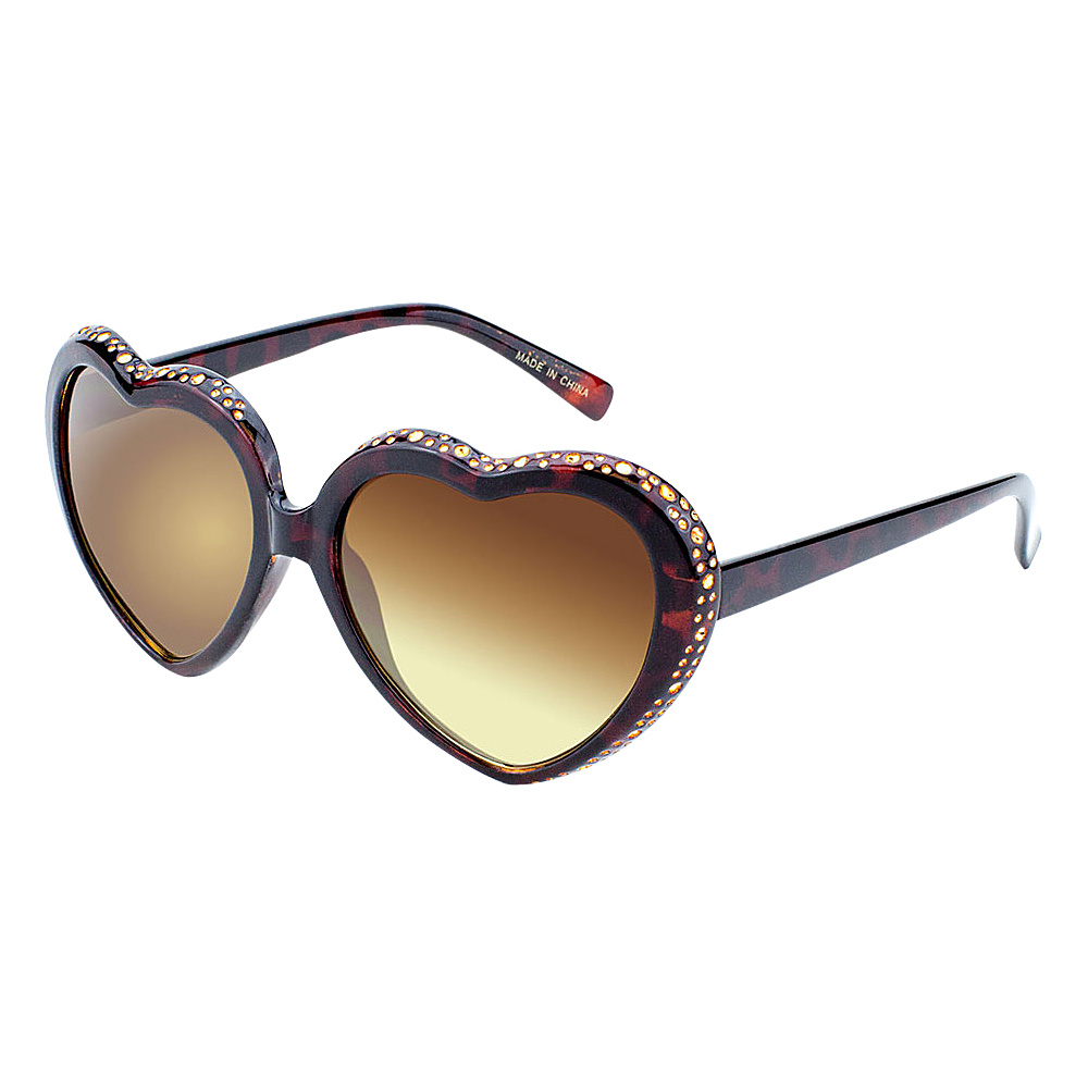 SW Global Eyewear Mimi Heart Shaped Fashion Sunglasses Gold SW Global Sunglasses