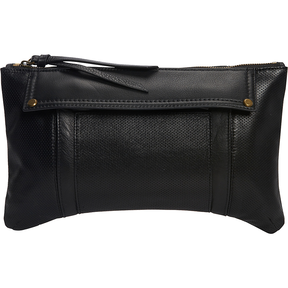 MOFE Kismet Clutch Black Brass Hardware MOFE Leather Handbags
