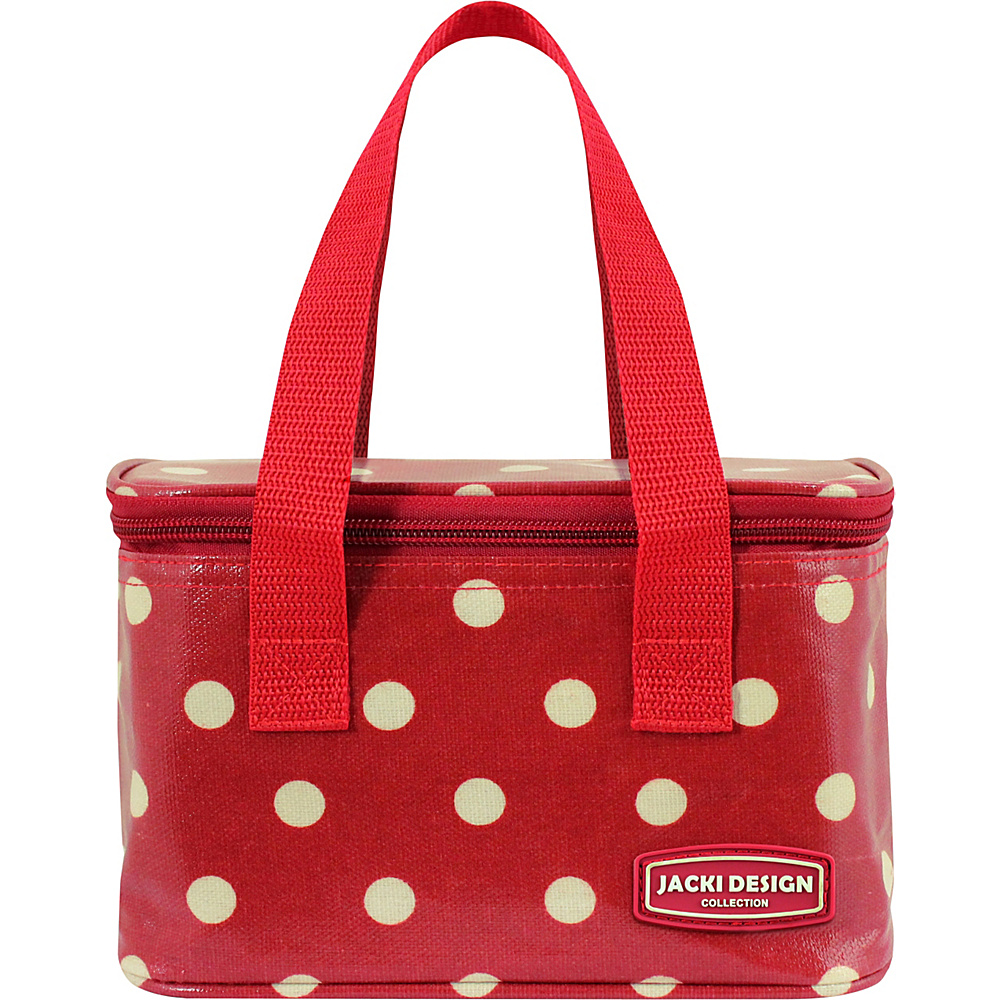 Jacki Design Polka Dot Insulated Lunch Bag S Red Jacki Design Travel Coolers