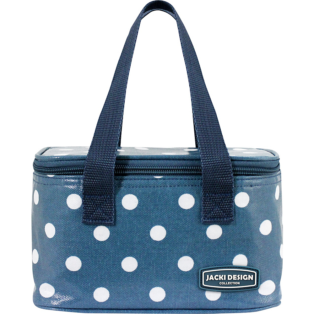 Jacki Design Polka Dot Insulated Lunch Bag S Blue Jacki Design Travel Coolers
