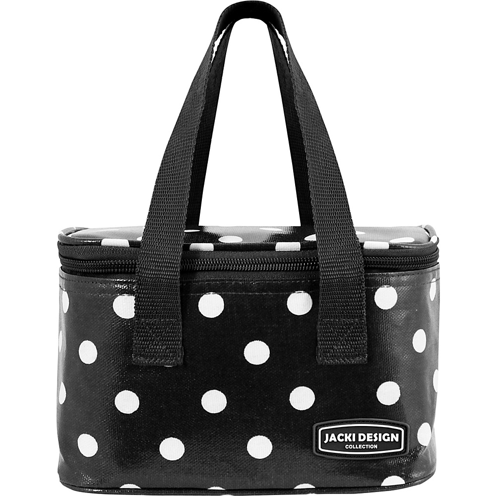 Jacki Design Polka Dot Insulated Lunch Bag S Black Jacki Design Travel Coolers