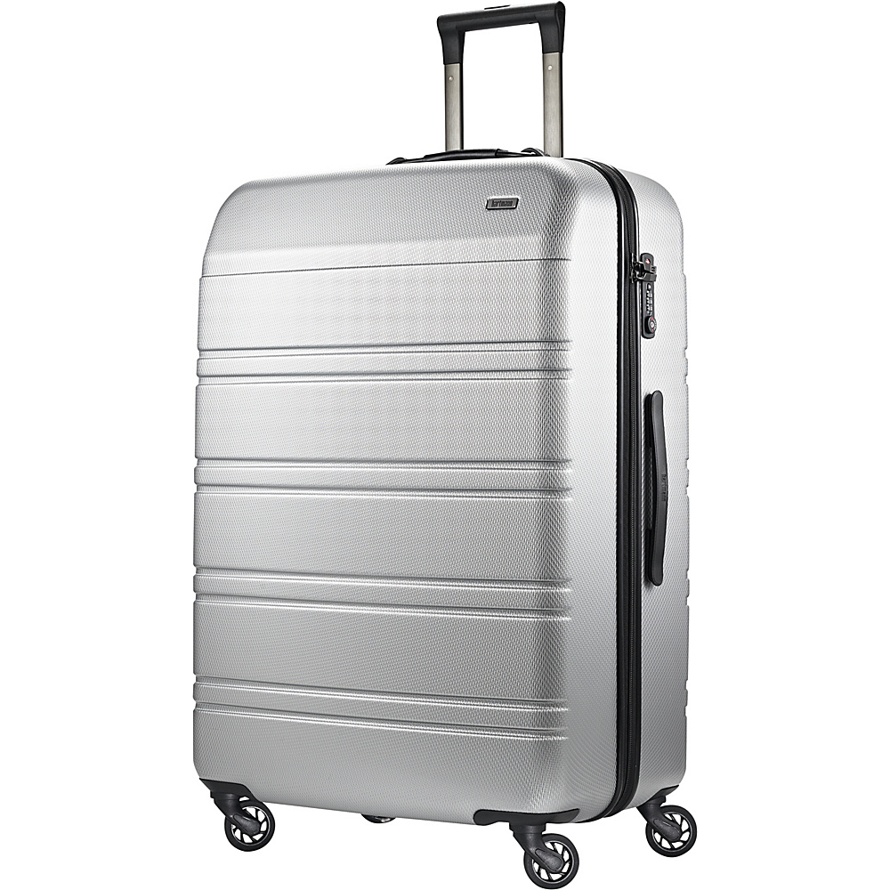 Hartmann Luggage Vigor 2 Extended Journey Spinner Glacial Silver Hartmann Luggage Hardside Checked