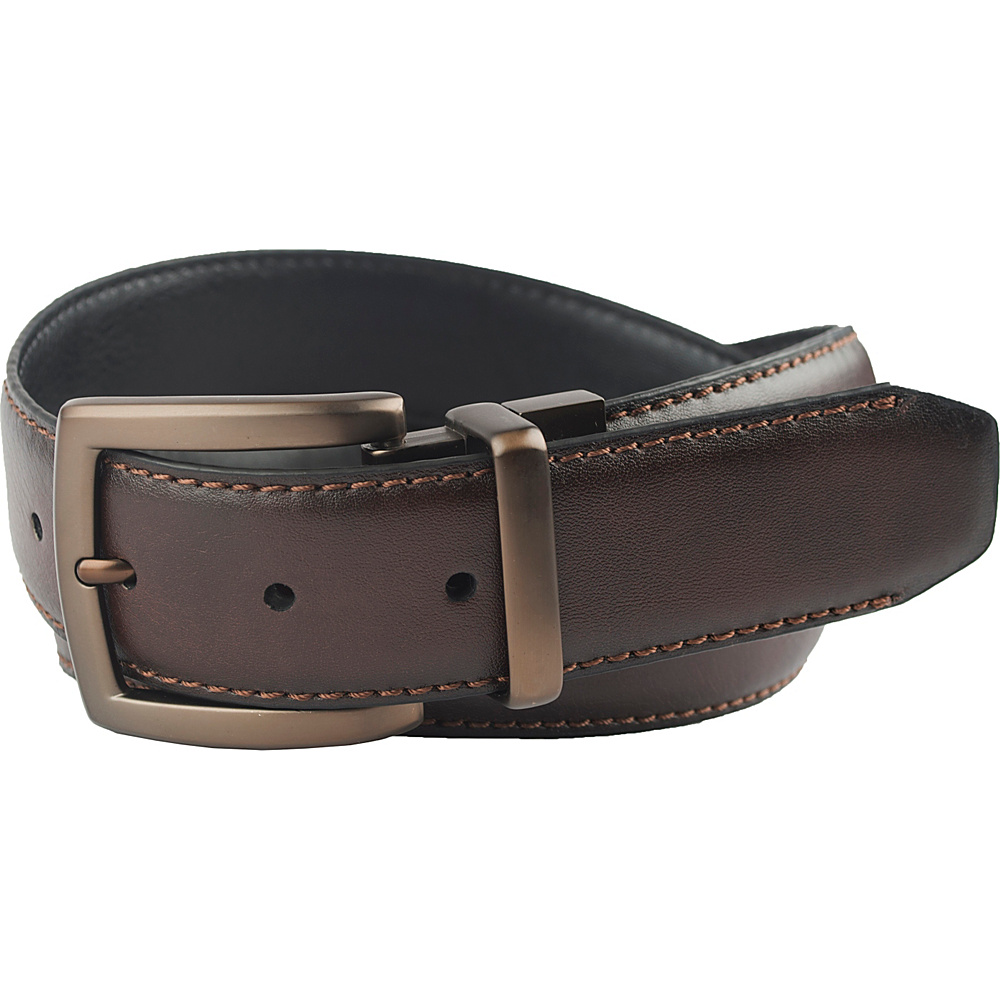 Columbia 38MM Reversible with Columbia Gem Logo on Buckle Brown Black 38 Columbia Other Fashion Accessories