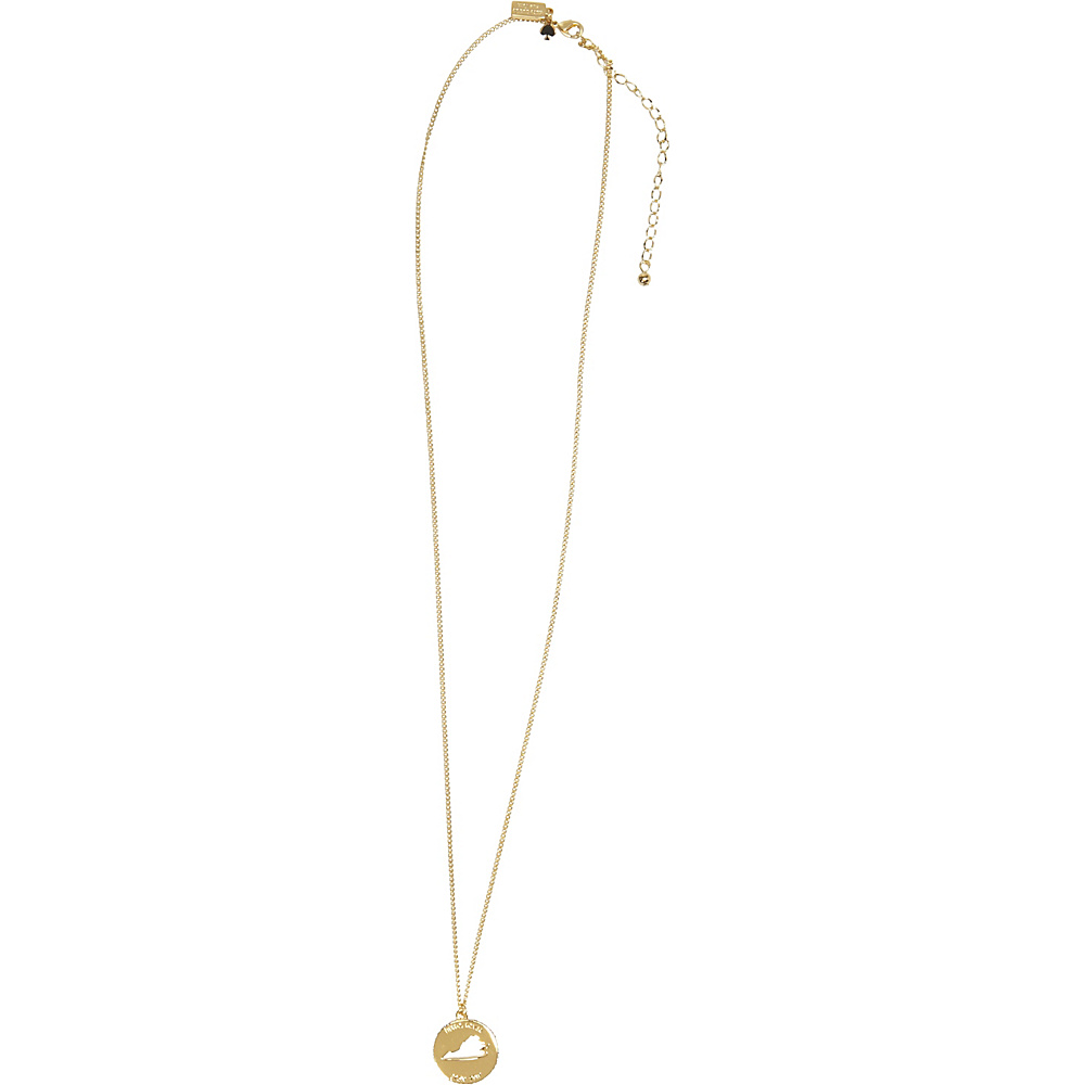 kate spade new york State Of Mind Virginia Pendant Clear Gold kate spade new york Jewelry